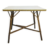 Vintage wicker side dining table