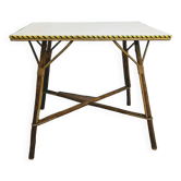 Vintage wicker side dining table