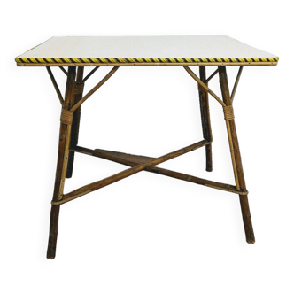 Vintage wicker side dining table