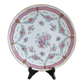 Plat ancien en porcelaine signée flèches croisées Paris