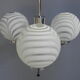 Lustre vintage avec 3 globes