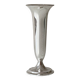 Light silver metal single-stem vase