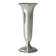 Light silver metal single-stem vase