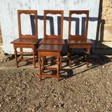 3 chairs lorraine + bench