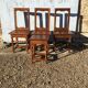 3 chaises lorraine + banc