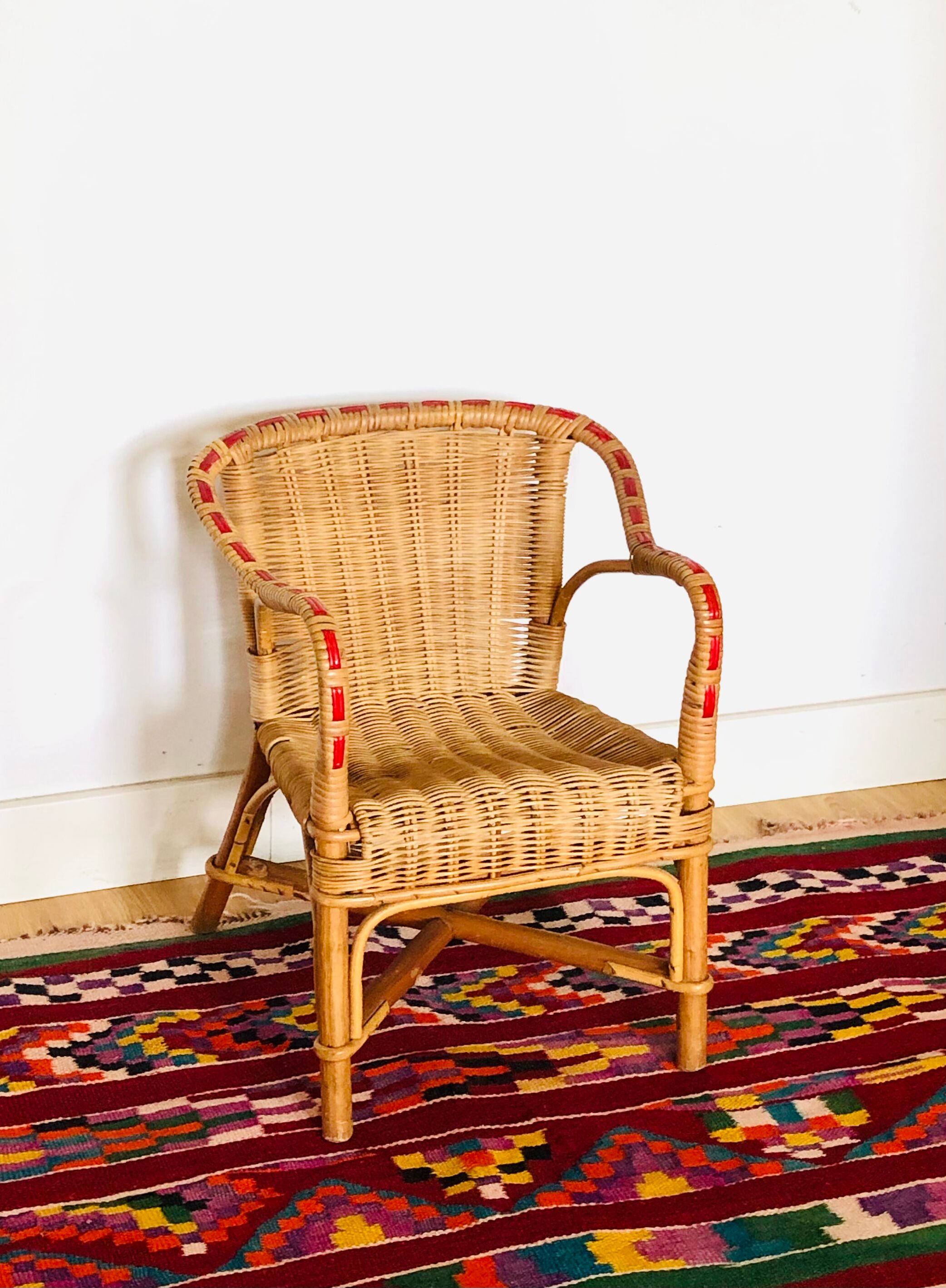 Rattan and wicker children's chair