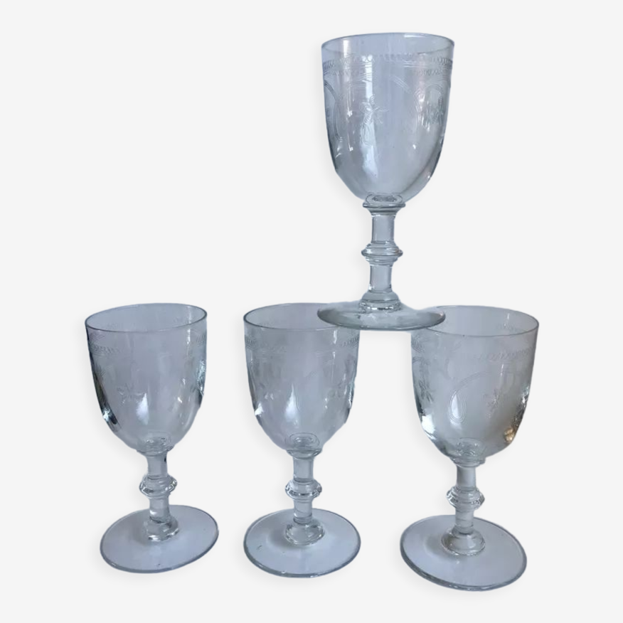 Lot de 4 Verres à Vin Cristal 40cl Katlin - SKLUM