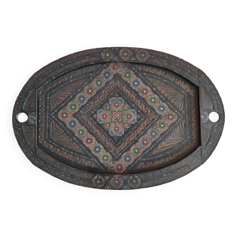 Ethnic folk art Old Caucasian dish