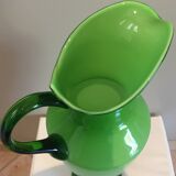 Large blown glass ewer