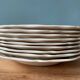 Series of 9 Sarreguemines France soup plates, Agreste collection