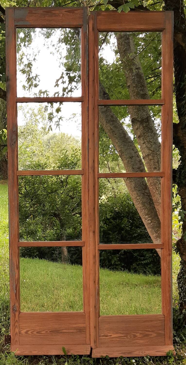 Double-leaf mirror (French window)