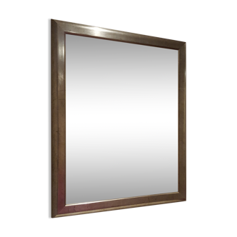 Miroir encadrement design argent 80 x 100 cm