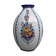 Boch La Louvière vase with a floral decoration in cracked faience