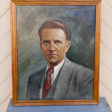 Portrait huile sur toile