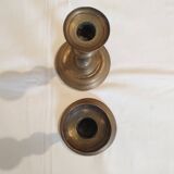 Pair of solid brass candlesticks