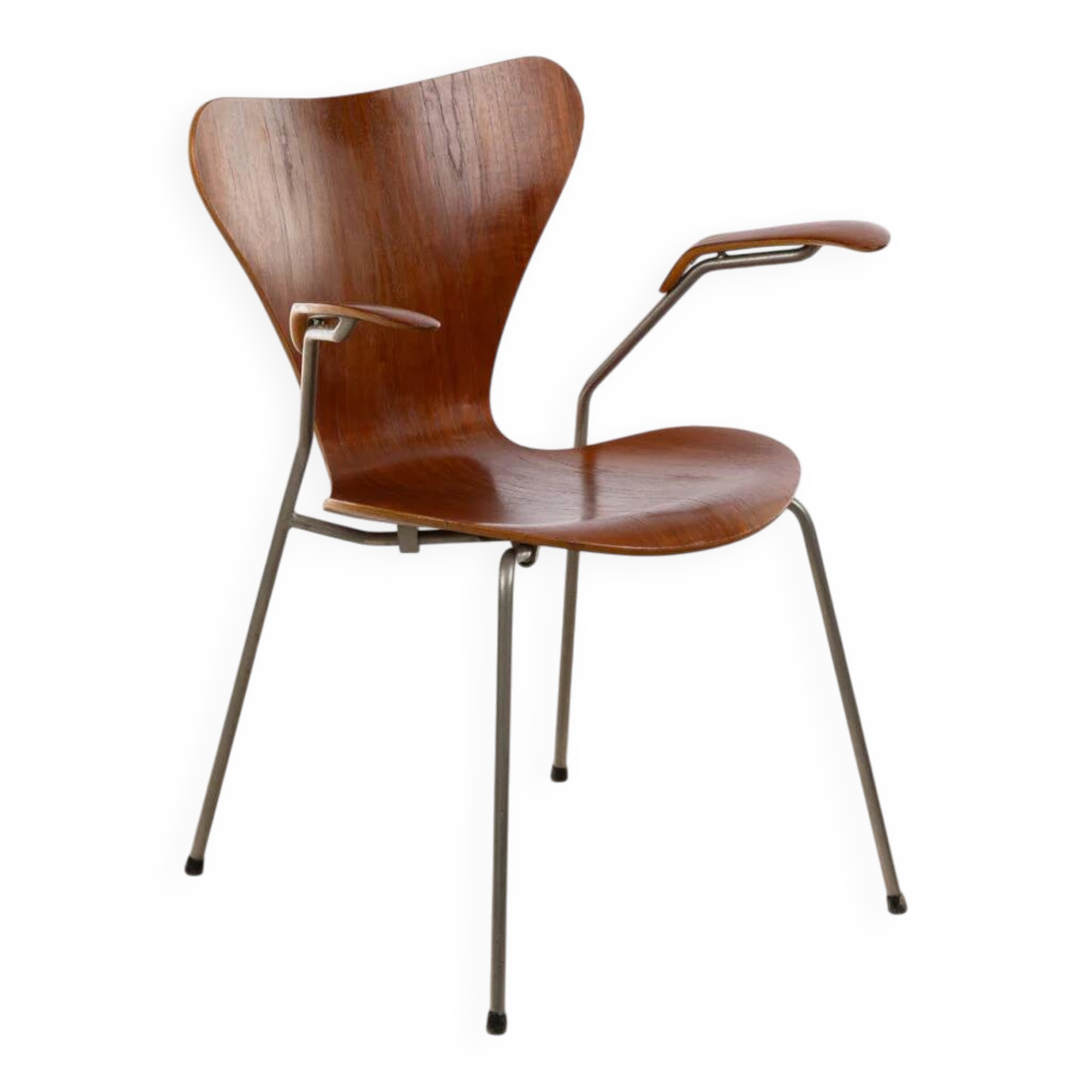 1950s Arne Jacobsen Armchair Teak, by Fritz Hansen