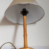 “Bamboo” lamp in vintage turned wood