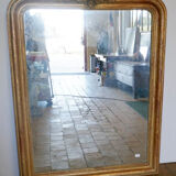 Louis Philippe period mirror with gold leaf 113x143cm
