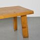 Table et bancs en mélèze par Christian Durupt, vers 1960