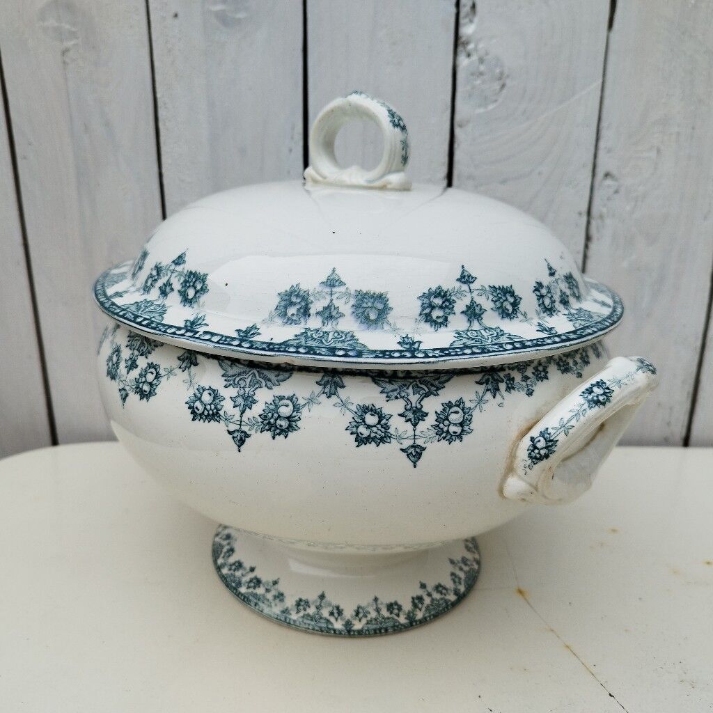Soup faience saint amandinoise service normand