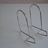 Pair of minimalist 80s bookends