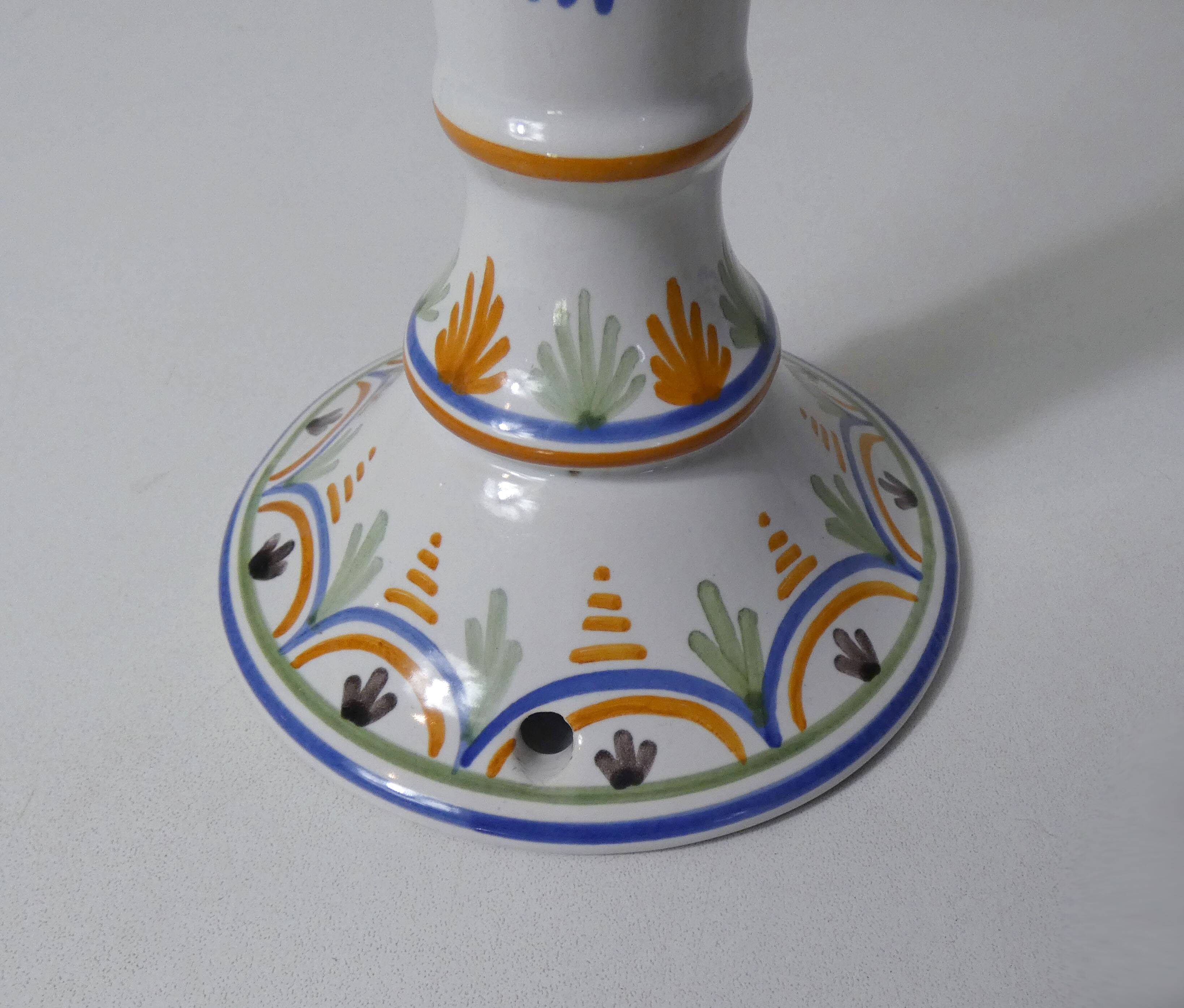 Old earthenware chandelier
