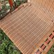 Set of 4 wicker and rattan armchairs