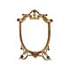 Art deco brass table mirror, Italy 1920