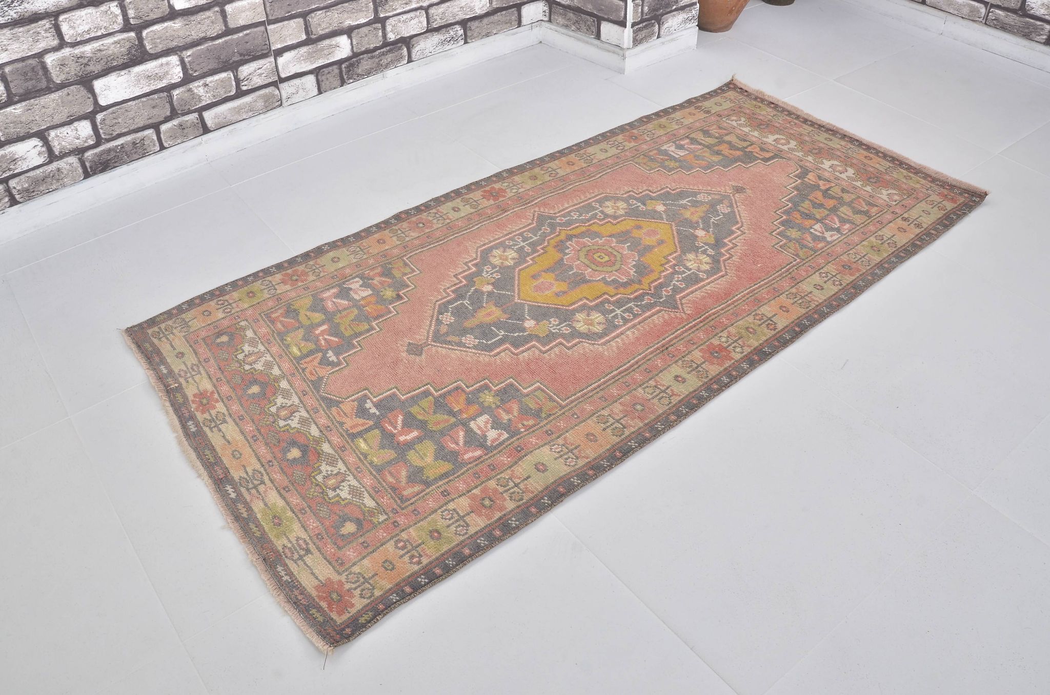 Floral Vintage Handknotted Area Rug sku 2466