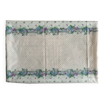 Nappe vintage fleurie rectangulaire