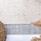 7x12 Soft Pastel Blue Handmade Vintage Rug, 206x357Cm