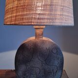 Stoneware lamp circa 1950