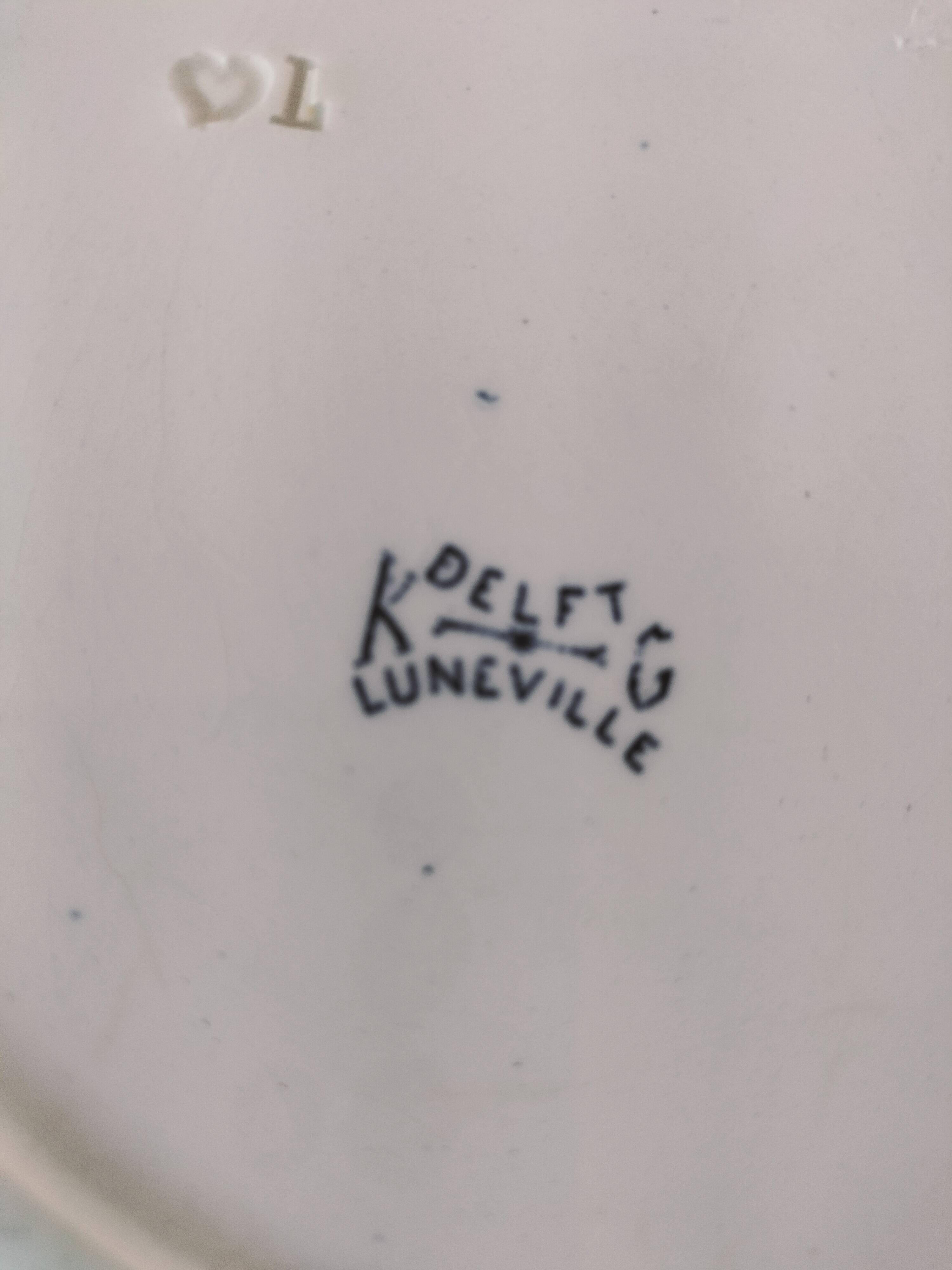 Plate KG Lunéville model Delft