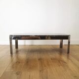 Marble coffee table and aluminum base