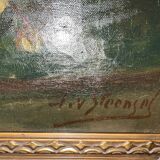 Jan van Steensel, still life with roses. Beautiful frame.