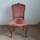 Chaise Louis XV rose