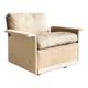 Fauteuil design 620 en cuir suédé beige par Dieter Rams, Vitsœ, Mid-Century