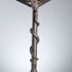 Wrought iron five-light torchère with twisted serpent - Italy late 19th century
