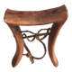 African wooden headrest 70s