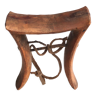 African wooden headrest 70s