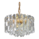 Superb brass and crystal glass light fixture Palazzo, Kalmar, Austria, 1970.