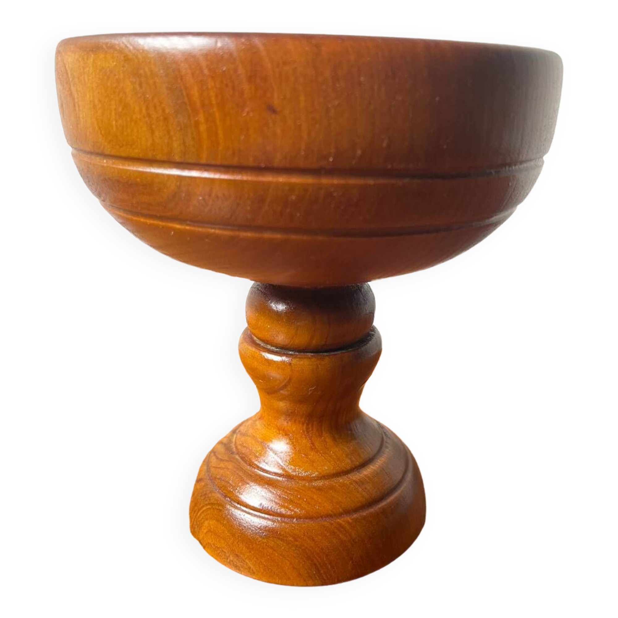Wooden salt cup empty pocket