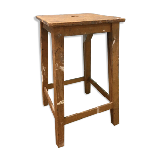 Vintage painter wooden tabouret
