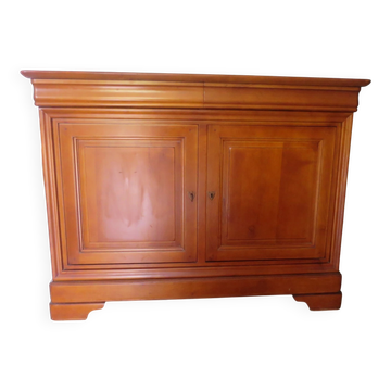 Louis Philippe buffet - 2 drawers - 2 doors - cherry wood - solid wood - dowelled