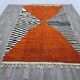 Traditional handmade Beni Ouraine rug, size 140 x 260 cm