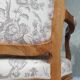 Louis XV style convertible sofa toile de Jouy Chinoiseries