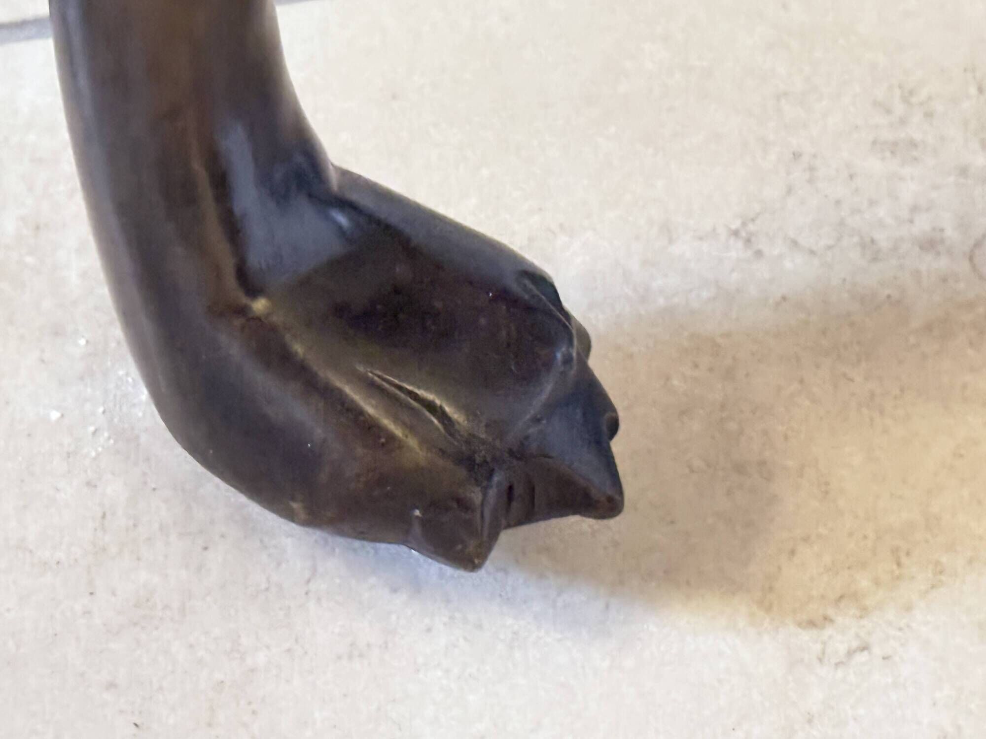 Monumental Bronze Statue of an Italian Greyhound / Whippet – Large Antique Sculpture Representing a Dog