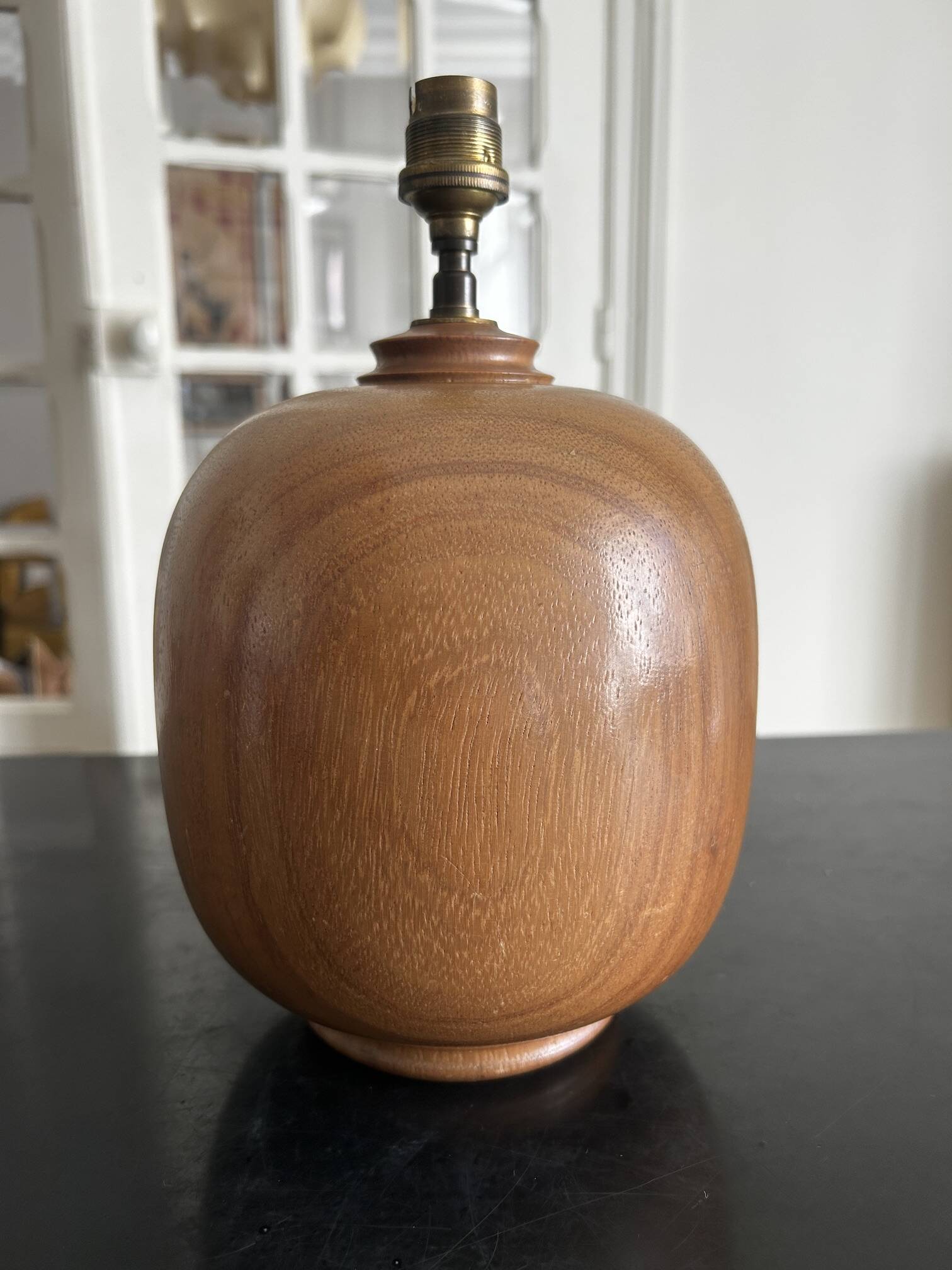 solid wood lamp from the 1960s