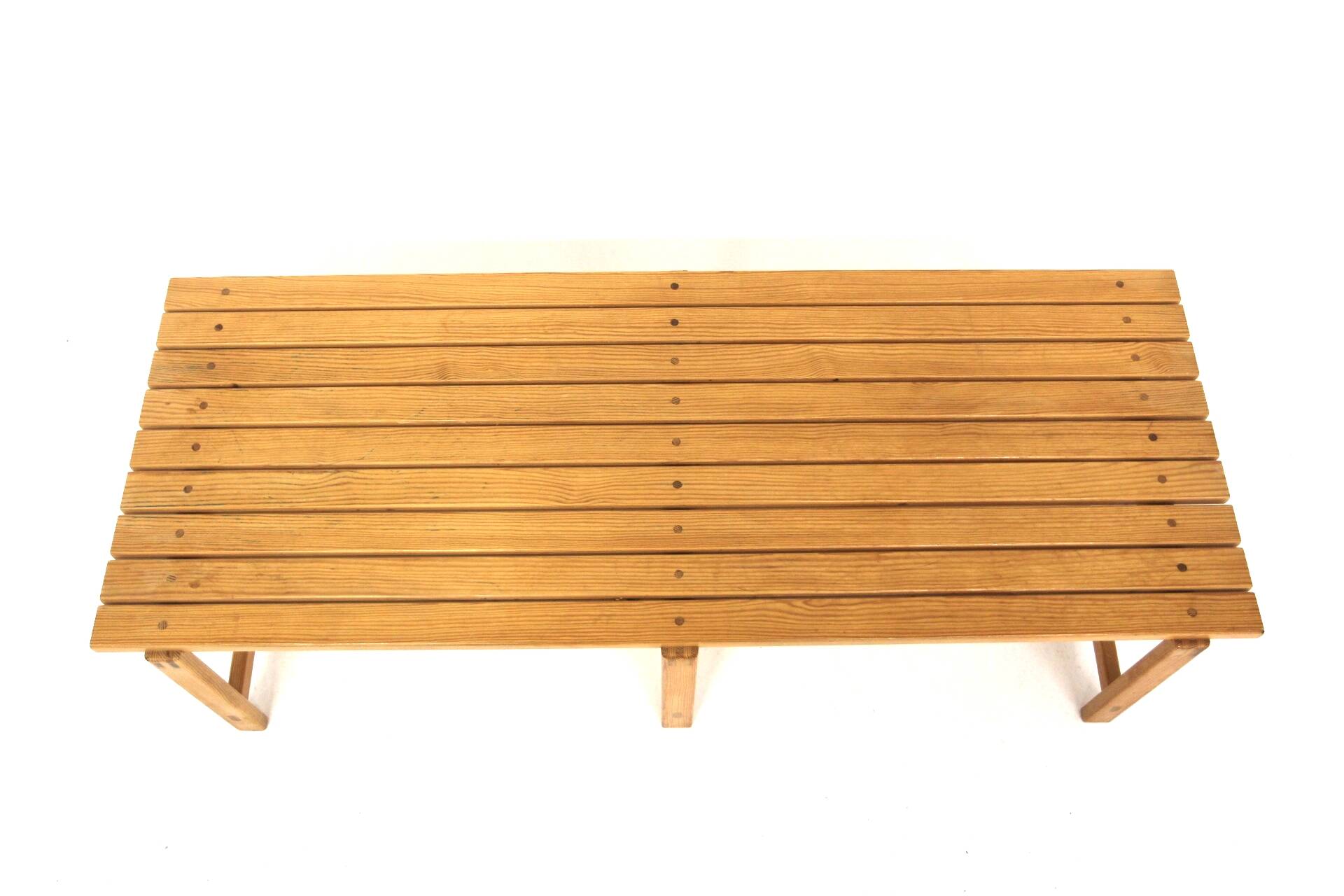 Scandinavian pine bench, Sweden, 1970