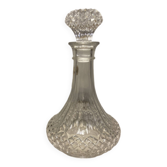 Superbe carafe à décanter cristal d’arques jg durand